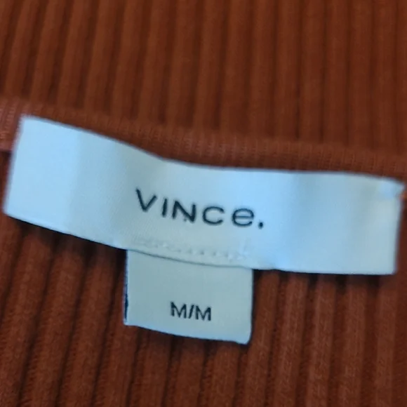 New Vince Terracotta Long Sleeve Dress - Picture 3 of 6